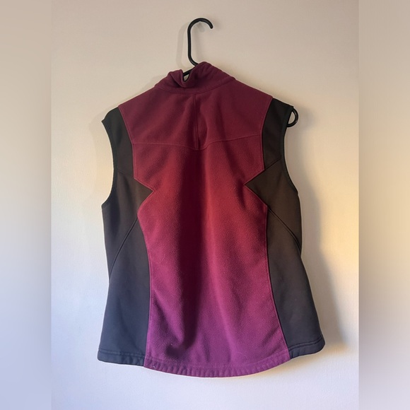 REI Women’s Vintage Zip Up Vest Purple and Black Size Large - Picture 4 of 4
